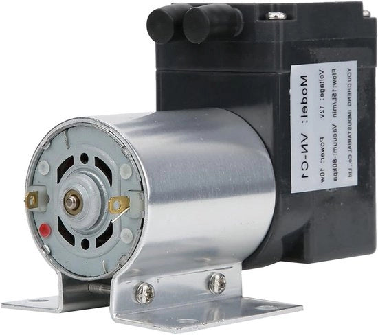 Pompa di aspirazione miniaturizzata 12V/24V 200kPa 10W 15L/min Pompa portatile elettrica con contenitore e compressore di membrana per progetti DIY e analisi di gas