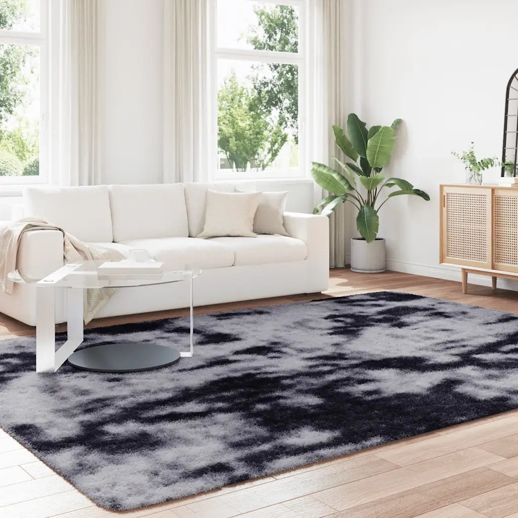 Tappeto Shaggy a Pelo Lungo NAVARRA Grigio Scuro 240x340 cm 4102856