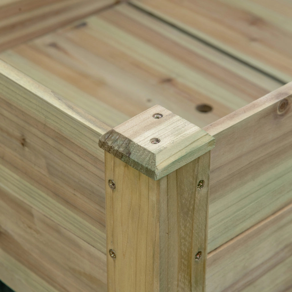 Tavolo da giardino in legno con ripiani ¨C zephmum ¨C verde 113x56x84 cm