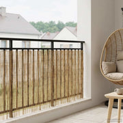 Recinzione per Giardino Carbonizzato 600 x 90 cm Giunco 42031266