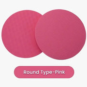 Pakchet da 2 di tappetino yoga rossa arrotondato | 2 cm spessore TPE | Protezioni antiscivolo per ginocchia e gomiti