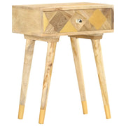 Comodino 40x30x58 cm in Legno Massello di Mango cod mxl 49247
