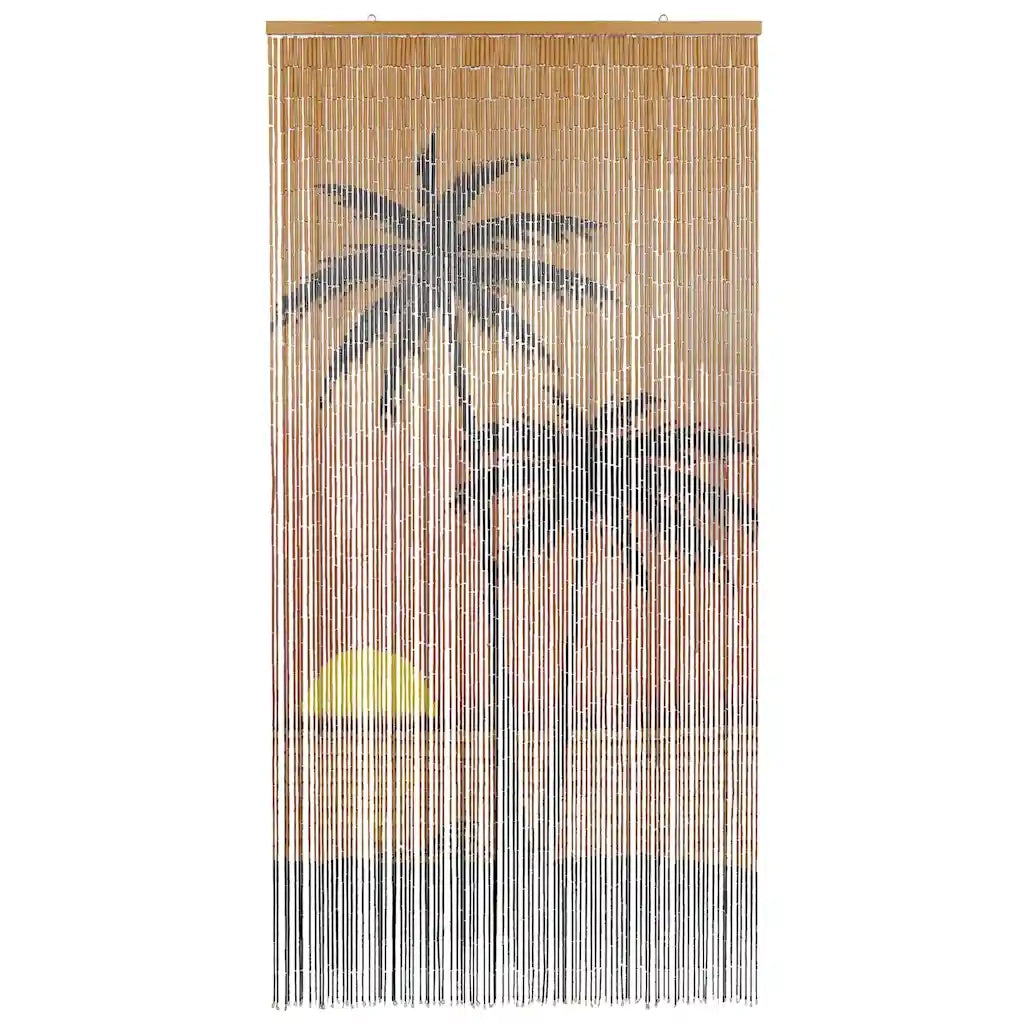 Tenda Antimosche per Porte-Zanzariera Stampa Palma 100x220 cm Bamb¨´