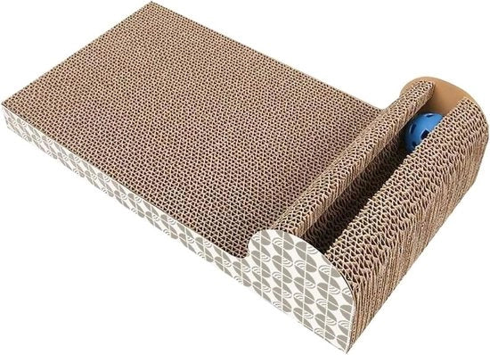 Giocattolo per gatto in cartone con forma di granchio, dimensioni 45,5 x 24,5 x 10,5 cm - Per ore di divertimento per il vostro gatto