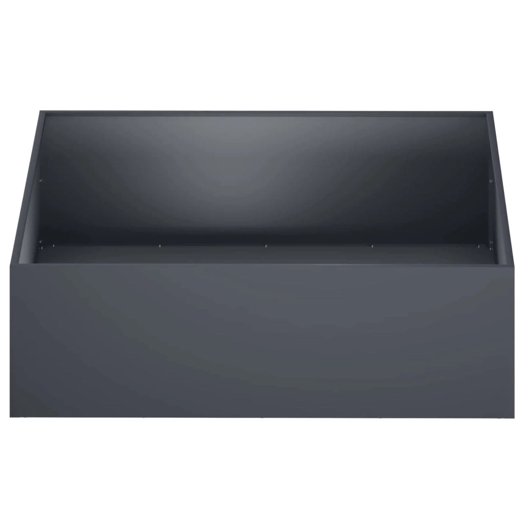 Vaso da giardino 2 pz Antracite 100 x 100 x 30 cm 8005083