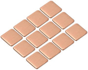 Set di supporti di raffreddamento in rame per chip elettronici 15x15x1,5mm - Raffreddamento elettronico - Set da 12 pezzi