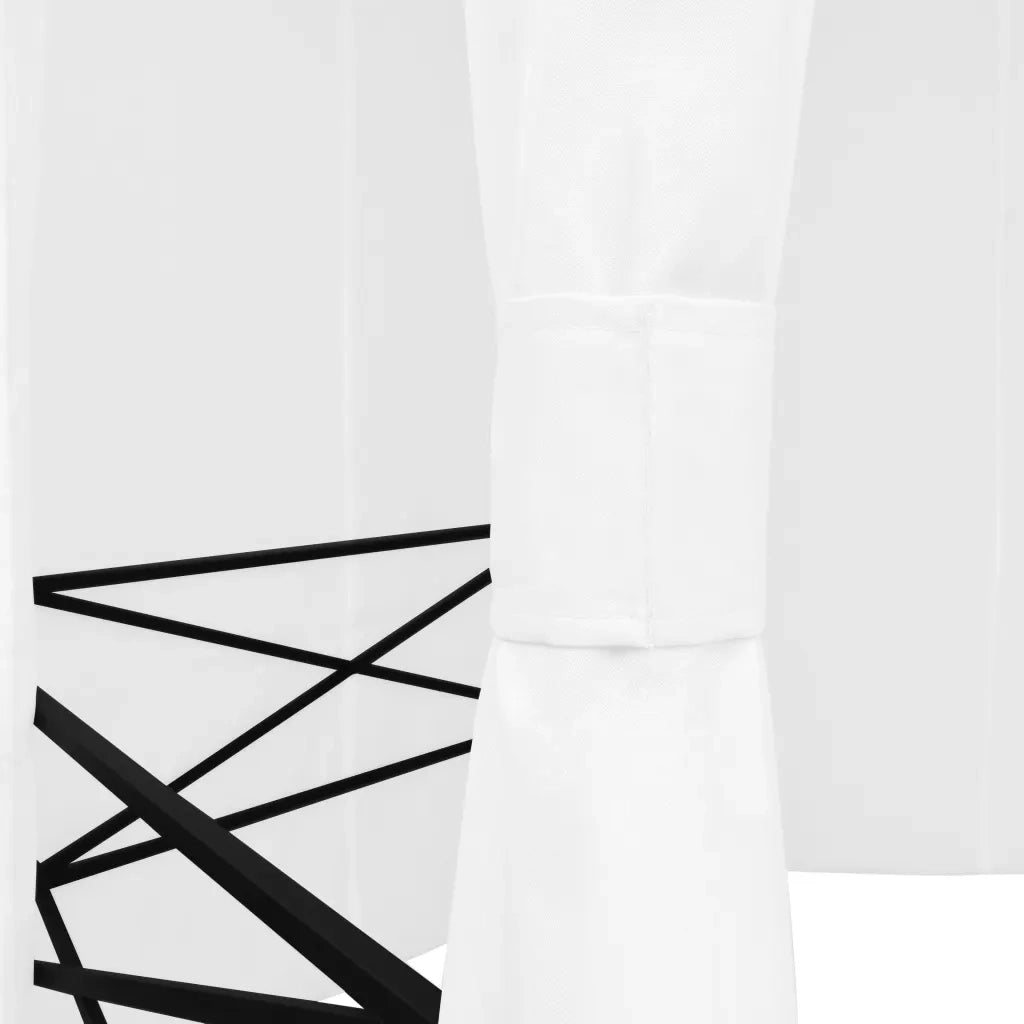 Gazebo da Giardino con Tende 360x312x265 cm Bianco 180 g/m² 312234