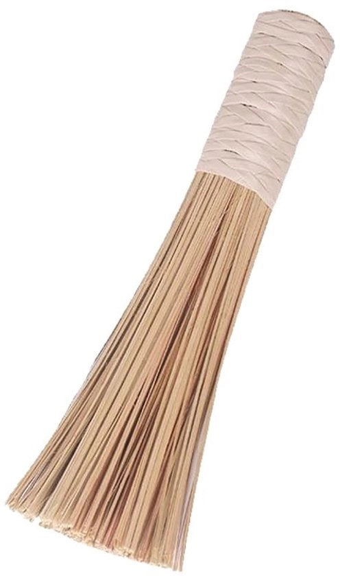 Spazzola per padella in bambù - Spazzola per la cucina - Spazzola per la pulizia - Manico in mano - Materiale naturale tradizionale - Spazzola per la cucina in bambù