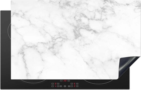 Protezione Induttiva per Cucina 83x51 cm - Finestra in Marmo - Piastra Antiscivolo per Cucina - Decorazione Cucina