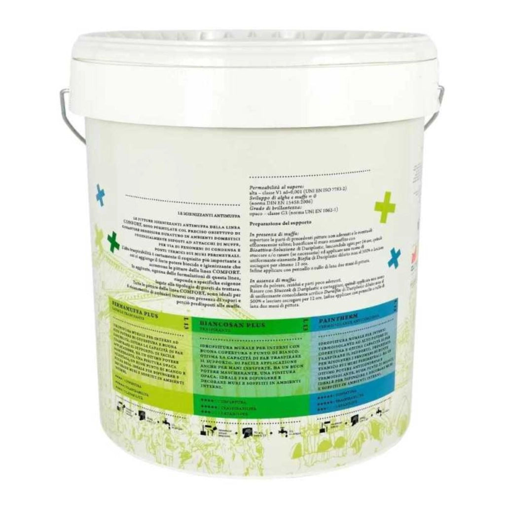 Idropittura antimuffa lavabile fermamuffa plus traspirante bianco litri 4