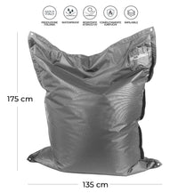 Cuscinone Poltrona Pouf Gigante 175x135 cm in Acrilico Pomodone Verdone