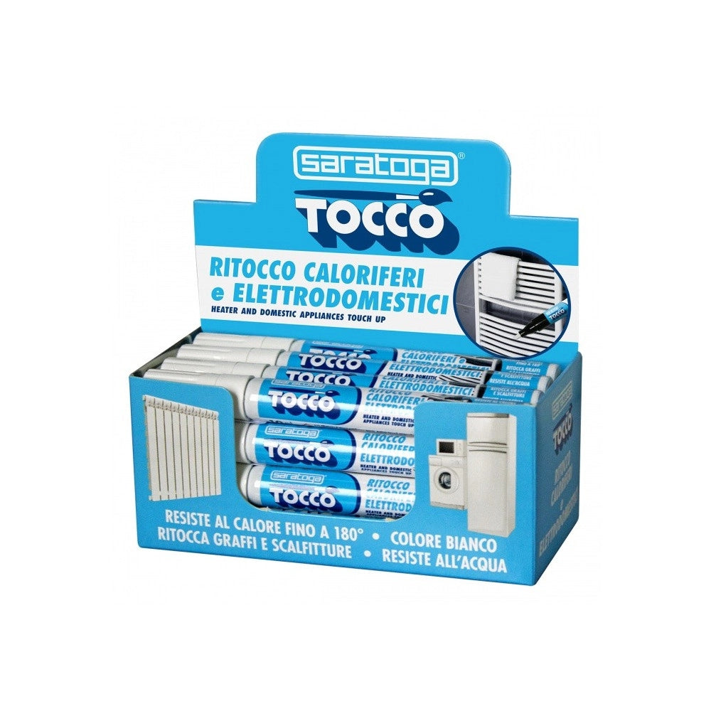 Saratoga tocco bianco 10ml paint ritocco per caloriferi ed elettrodomestici - 1pz