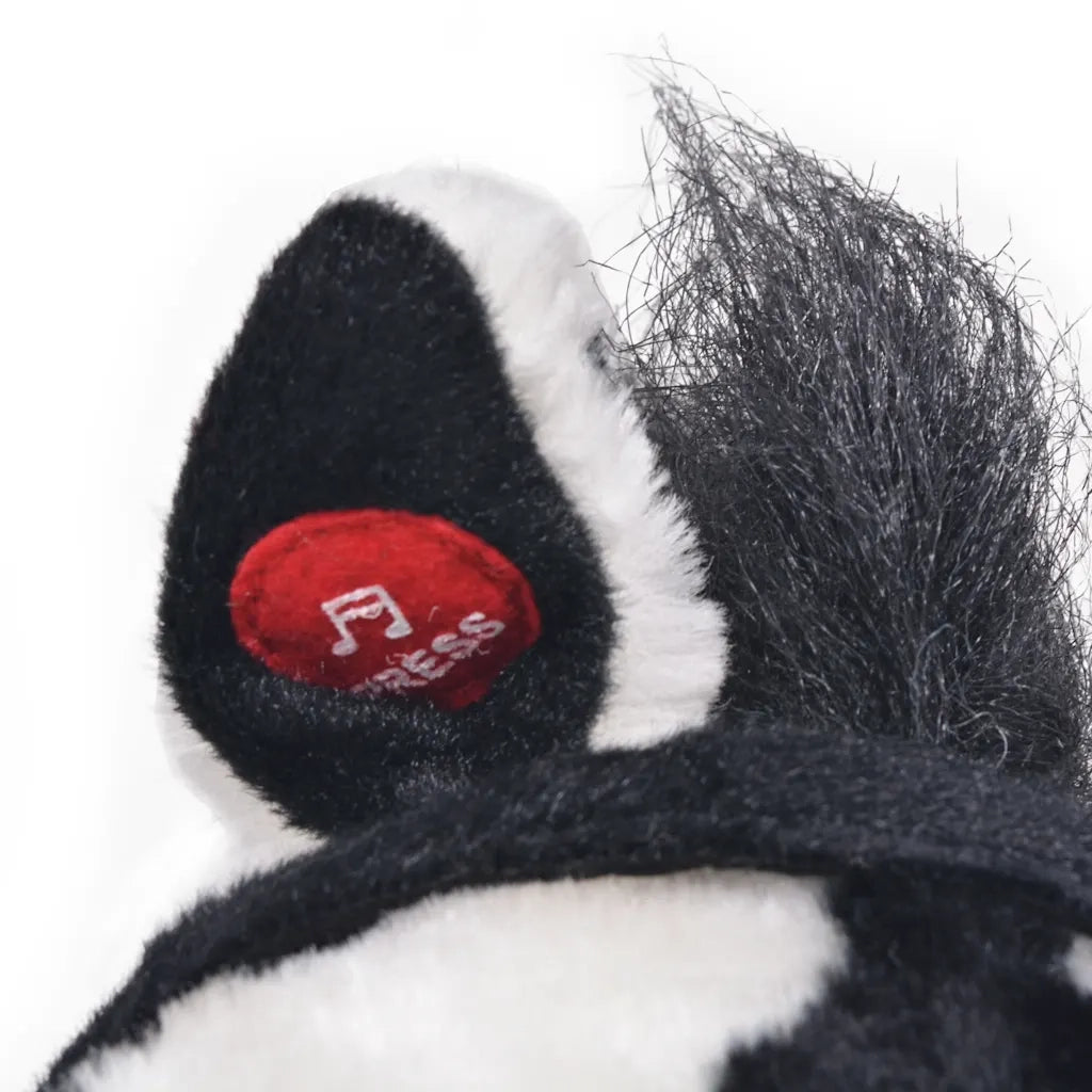 Cavallo in Peluche in Piedi Nero e Bianco XXL 91326
