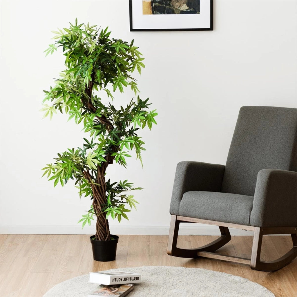 Pianta artificiale 160 cm, piante decorative a forma di S, piante da interno in vaso, albero artificiale come drago, per casa e ufficio