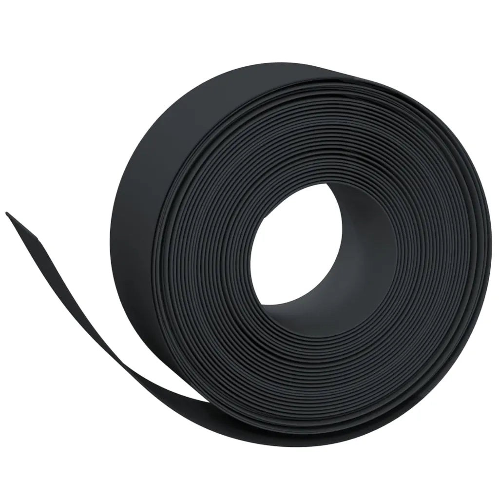 Bordature da Giardino 5 pz Nere 10 m 20 cm in Polietilene 3155459