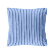 Cuscino In Ciniglia Quadrato Anima Compresa 50 x 50 Con Zip Fodera Moderna Super Morbido Per Divano Camera Letto Copri Cuscini Con Imbottitura - Azzurro