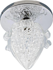 Plafoniera cromata vetro 1xG4 SK-37 Candellux