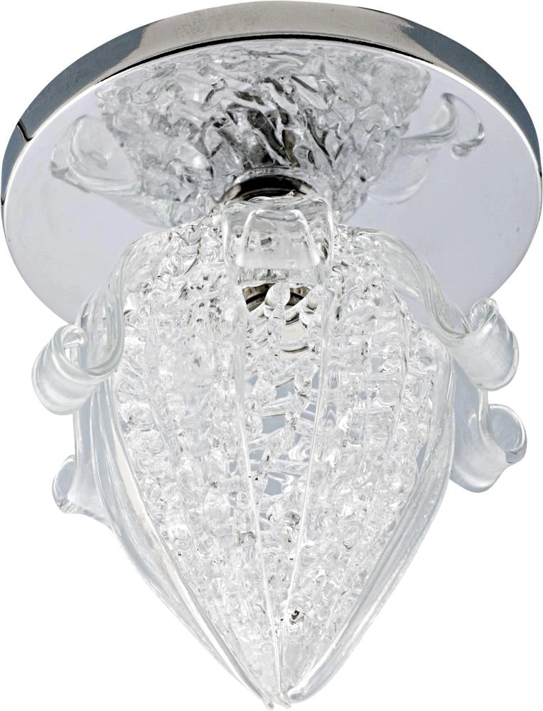 Plafoniera cromata vetro 1xG4 SK-37 Candellux