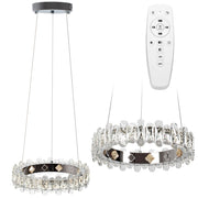 Plafoniera Led In Cristallo App1041-cp + Telecomando