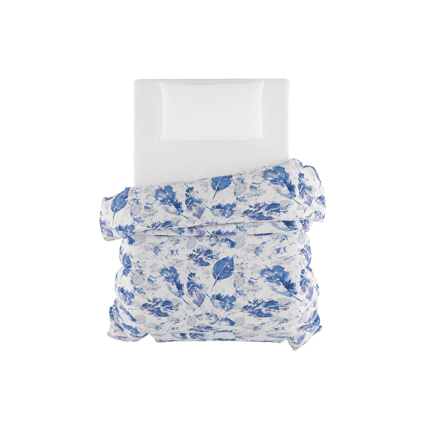 Trapunta Invernale Matrimoniale Stampata in Microfibra 200gr Double Face Foglie