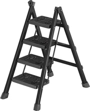 Trapladder 4 gradini Raffreddabile, antiscivolo raffreddabile Leggera trapladder, trapladder con larga pedata antiscivolo, carico massimo 150 kg (4 gradini)