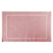Tappetino bagno 100% cotone vincent rosa antiscivolo cm 50x80x2