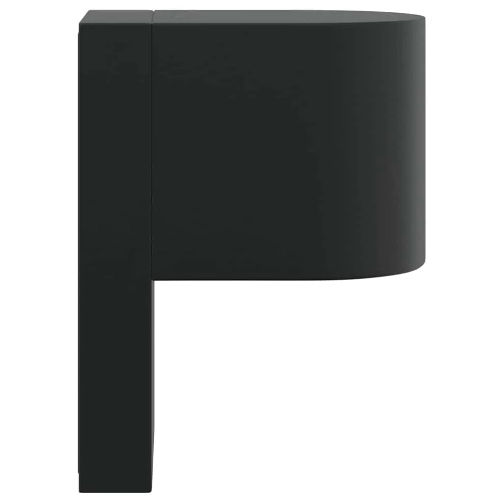 Applique da esterno moderna resistente alle intemperie 12 x 7 x 15 cm acciaio inox nero 02_0056527