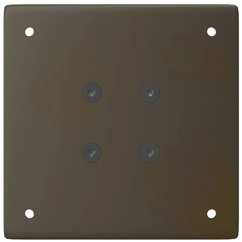 Set di 4 gambe regolabili per tavolo consolle 72 x 74 cm design moderno acciaio naturale 02_0056756