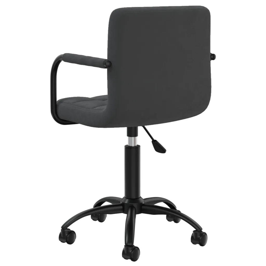 Sedia Girevole da Ufficio | Sedia da Gaming Nera in Velluto