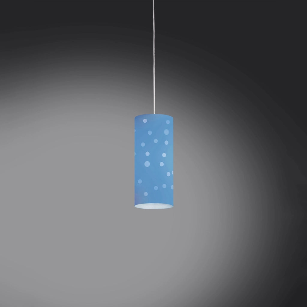 Sospensione Moderna Pois Polilux ® Blu Pastello 1 Luce E27