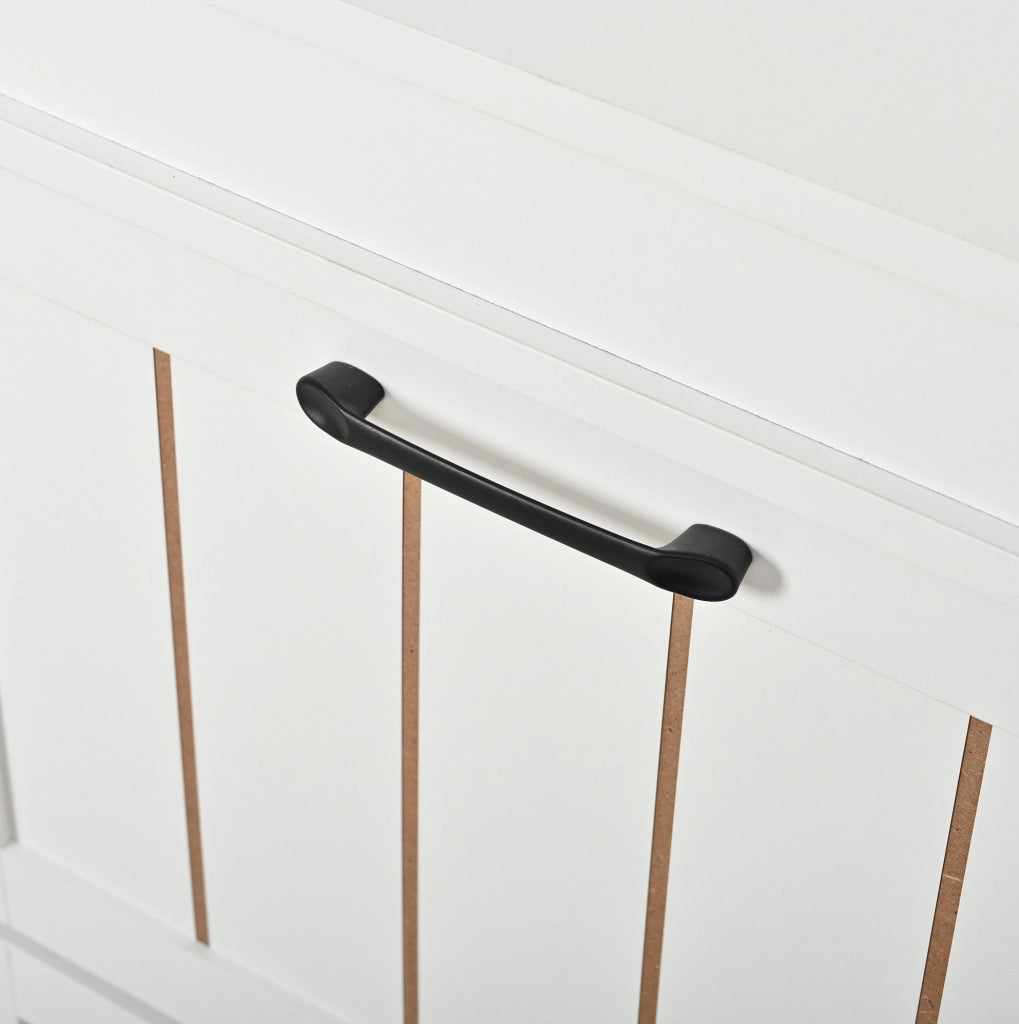 Scarpiera sottile a 4 ribalte con 8 scomparti, bianco