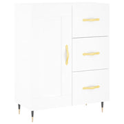 Credenza | Madia | Buffet da pranzo | Armadio da pranzo Bianca 69,5x34x90 cm in Legno Multistrato