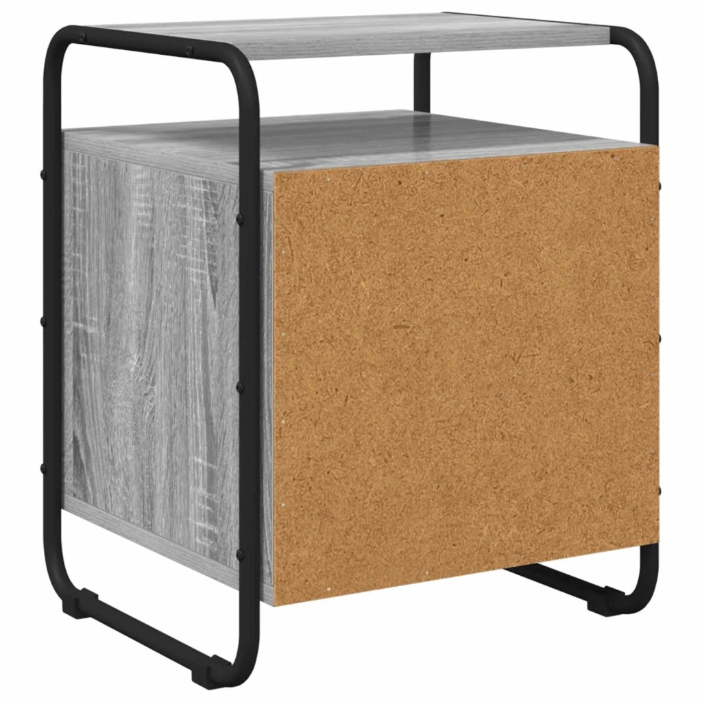 Armadio da Notte 2 pz Sonoma grigio Legno ingegnerizzato 8007618