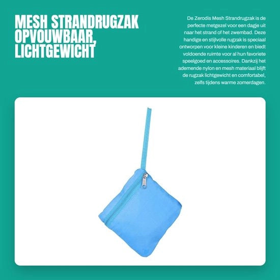 Zak per il mare - Borsa impermeabile - Ripiegabile - Mesh - Fascia regolabile - Maniglie regolabili - Leggera - Progettata per la sicurezza - Borsa per giocattoli per il mare 

Modello: 
Specifica: 
Codice prodotto:
