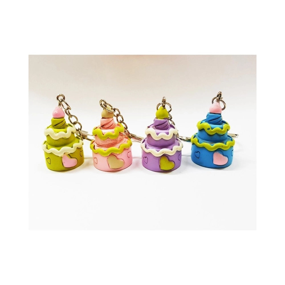 Trade Shop - Set 12 Bomboniera Bomboniere Torta 18 Anni Compleanno Ceramica Portachiavi Chiave -