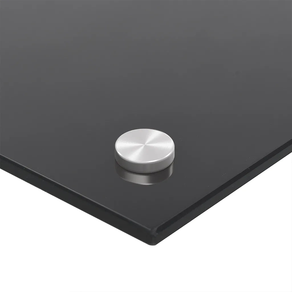 Paraschizzi per Cucina Nero 90x50 cm in Vetro Temperato CFW7420125