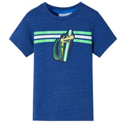 Maglietta da Bambino Blu Scuro MÃ©lange 128cod mxl 133864