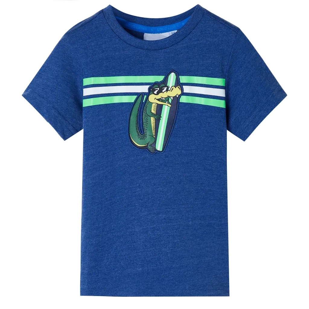 Maglietta da Bambino Blu Scuro MÃ©lange 128cod mxl 133864