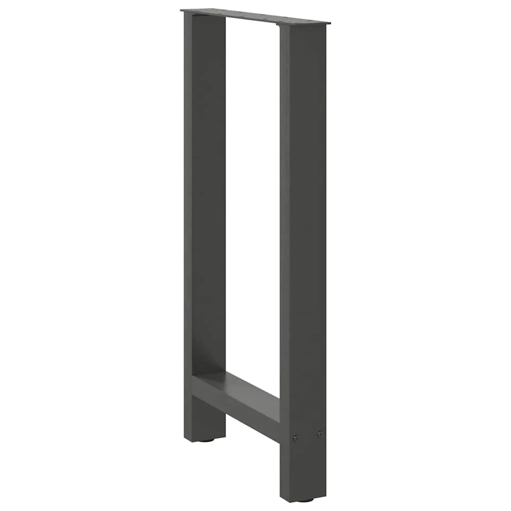 Set di 2 gambe robuste per tavolo da bar dal design moderno 50 x 90-91 cm acciaio antracite 02_0057570