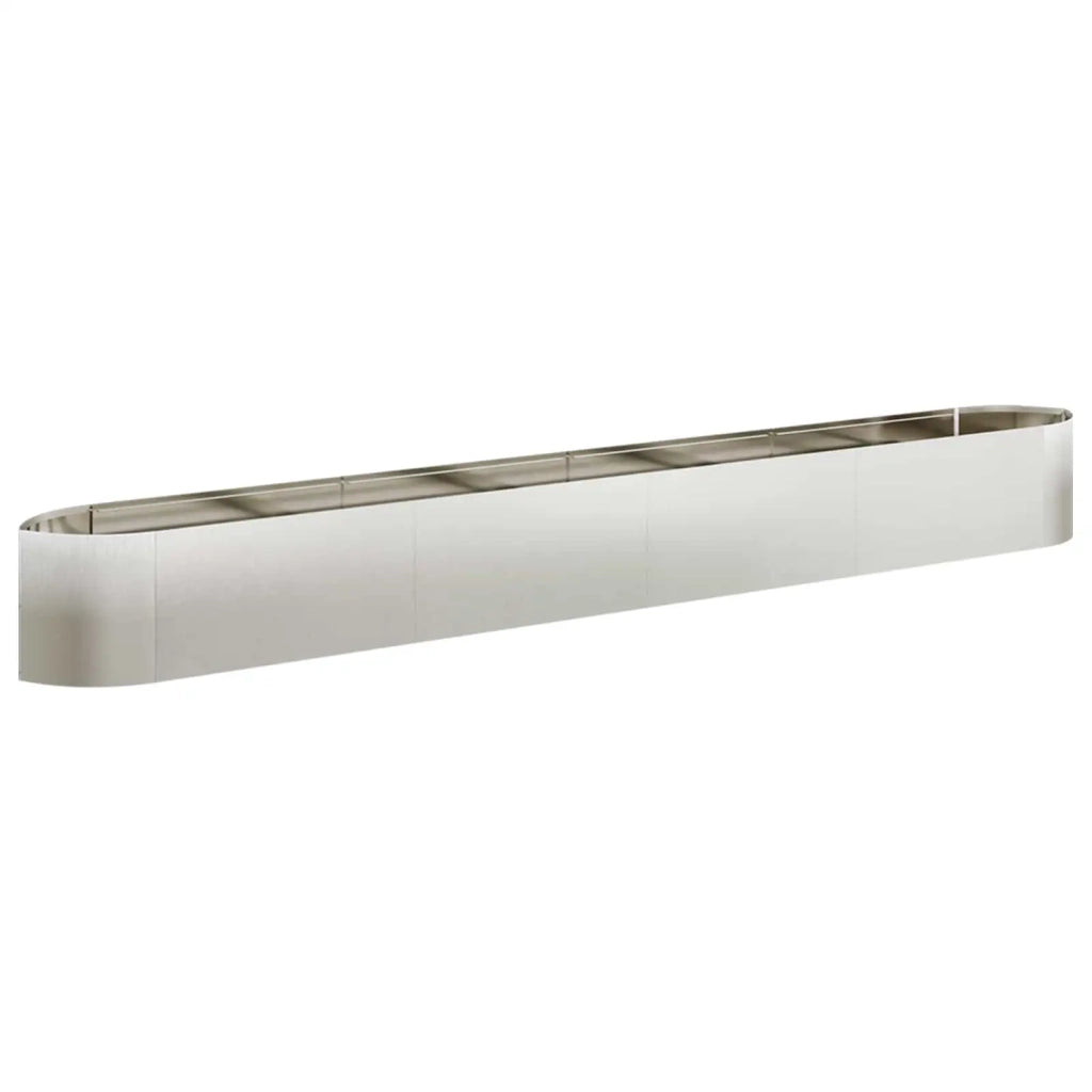 Letto rialzato da giardino Acciaio Inox 380 x 40 x 40 cm 8011737