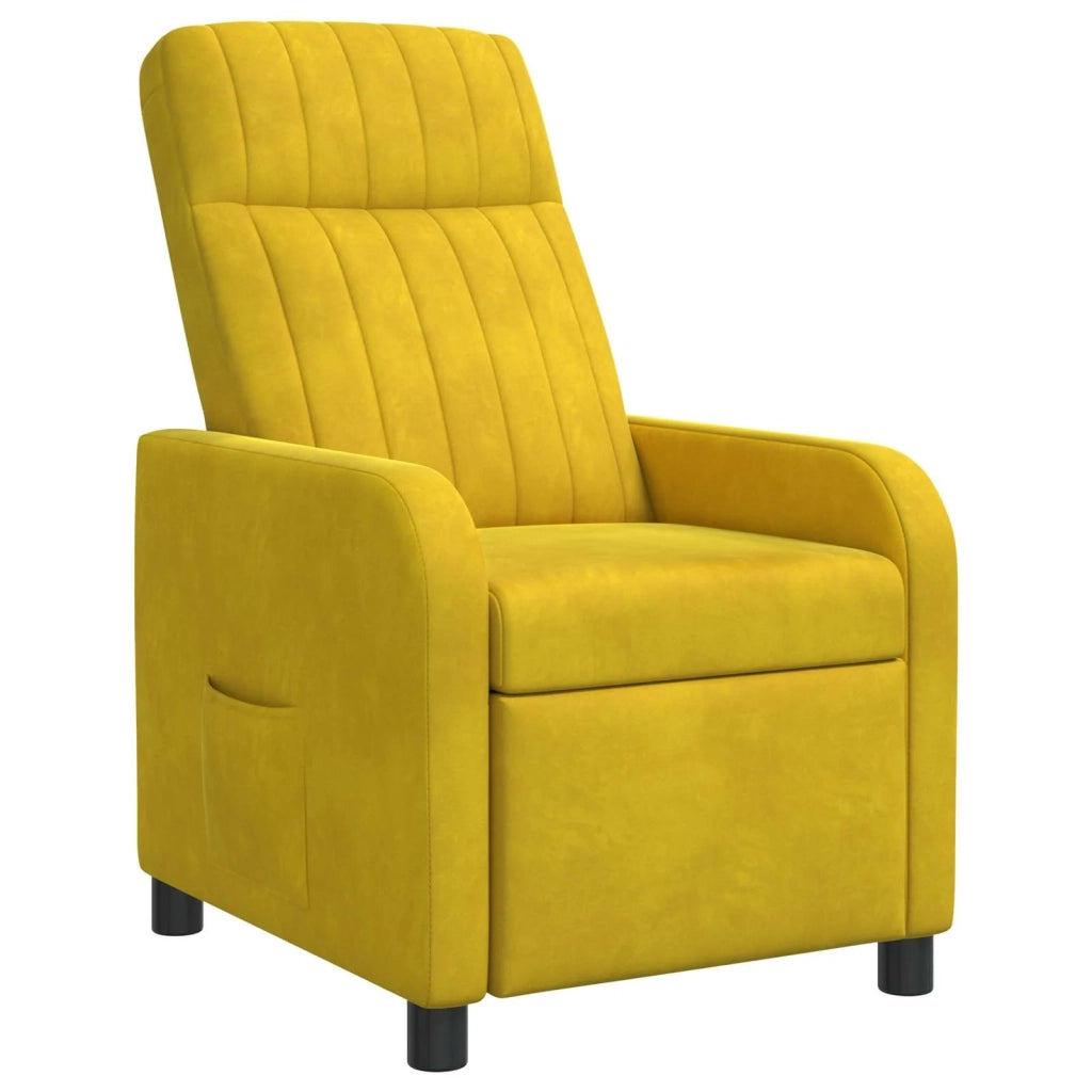 Divano Sedia-Poltrona reclinabile Giallo Velluto (V)