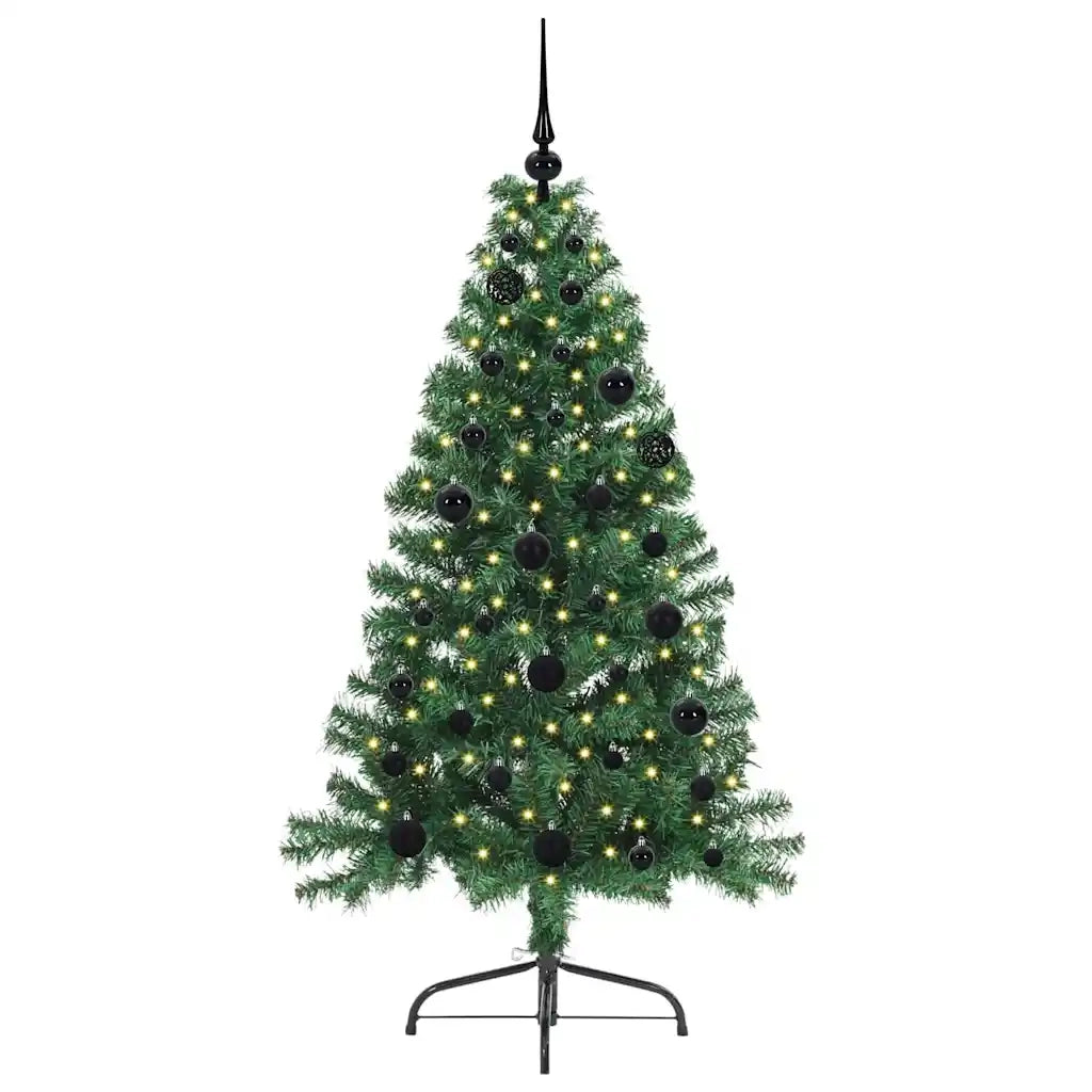 Albero di Natale artificiale con luci integrate Verde 150 cm 3396999