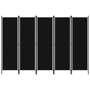 Paravento a 5 Pannelli Nero 250x180 cmcod mxl 97023