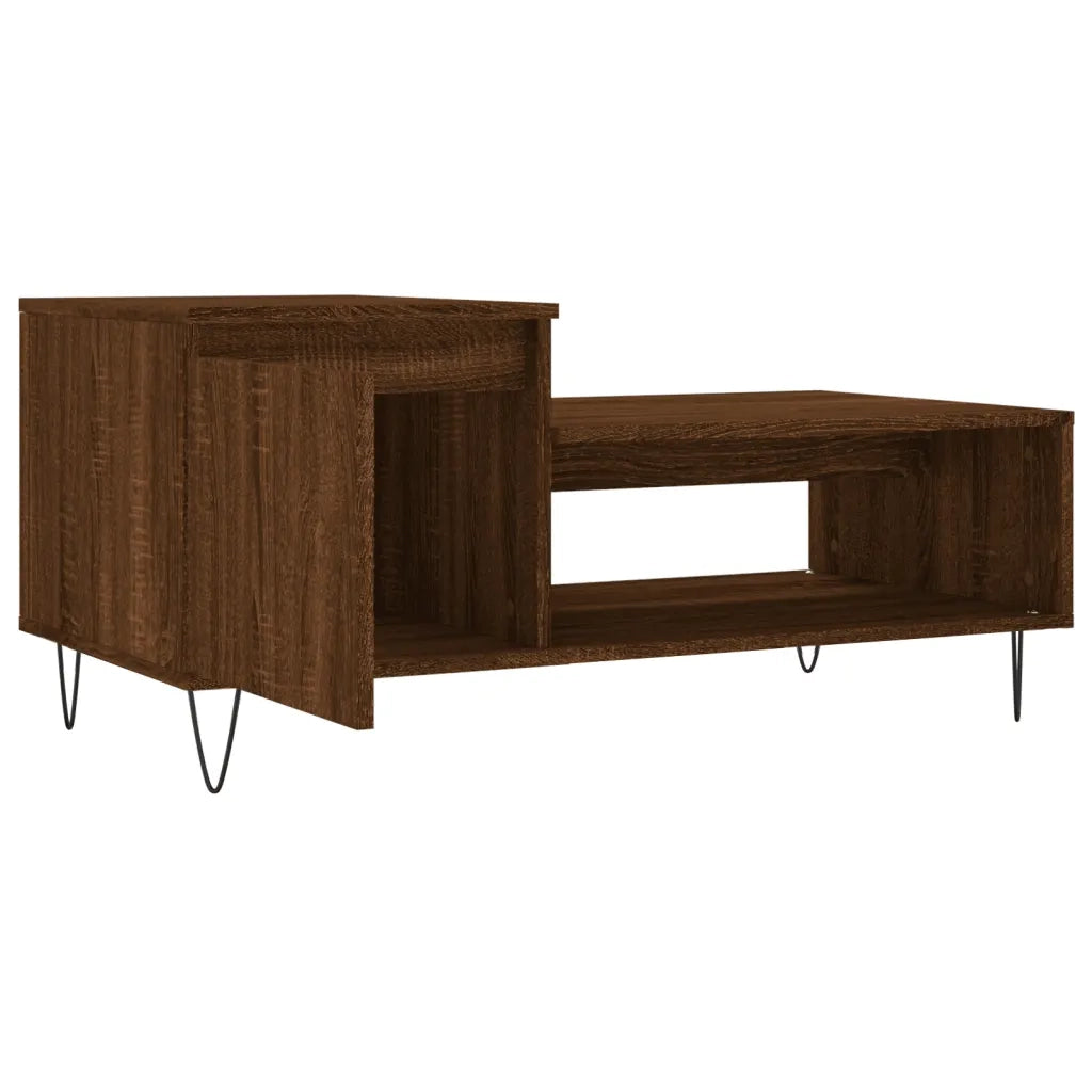 Tavolino da salotto | Tavolino da caff¨¨ | Tavolino da Soggiorno Rovere Marrone100x50x45cm Legno Multistrato