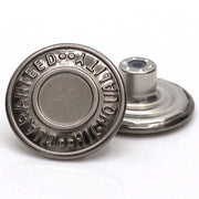 Chiusure GHQ per jeans, denim e giacche, 20 mm, senza cucitura, 12 set, colore pistacchio