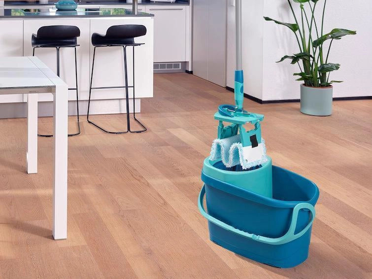 Leifheit 52120 sistema a mocio e secchio Serbatoio singolo Blu, Verde