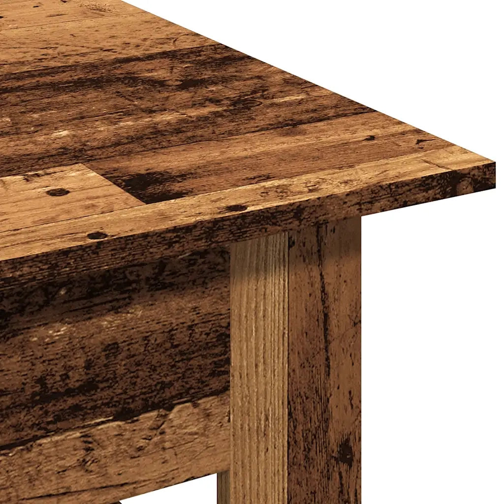 Tavolino da Salotto Legno Antico 102x55x42 cm Legno Multistrato