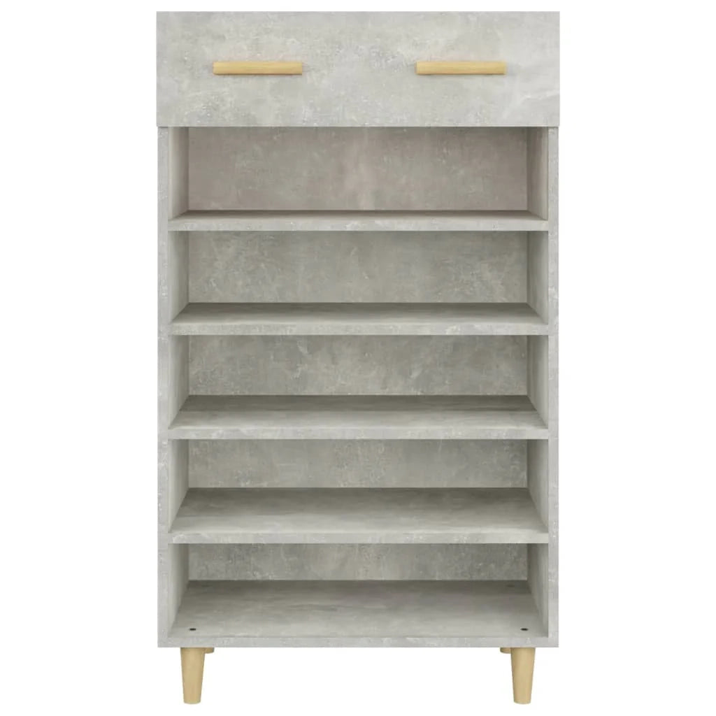 Scarpiera mobile contenitore per scarpe mobile per ingresso/corridoio/soggiorno 60 x 35 x 105 cm legno ingegnerizzato grigio 02_0021832
