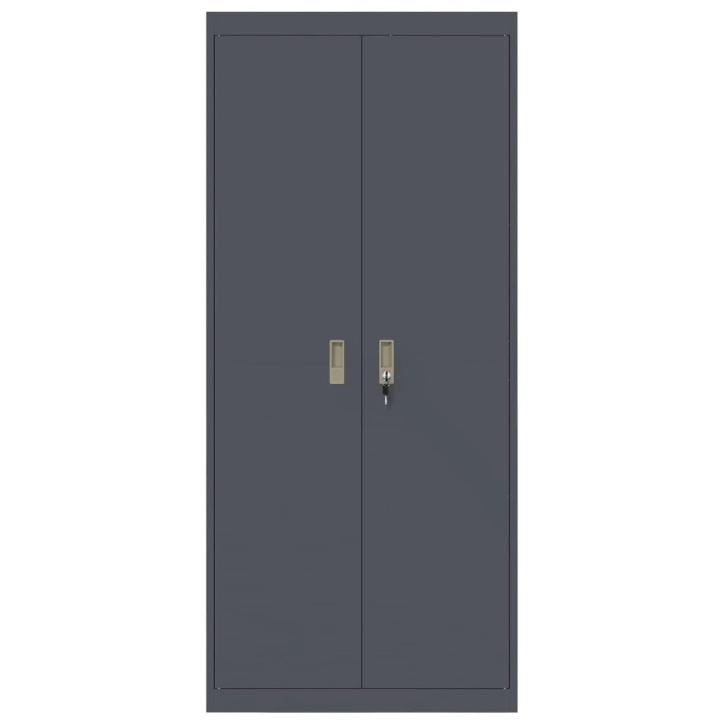 Armadio Antracite 80 x 40 x 180 cm Acciaio