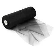 Rotolo Tulle Limoges 30 Metri x 1,5 Metri per Decorazioni Matrimonio, Feste, Fiocchi, Allestimenti e Bomboniere Nero